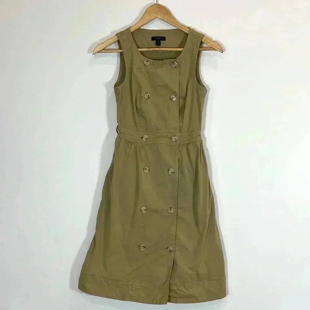 JCrew trench dreas.  Khaki color.